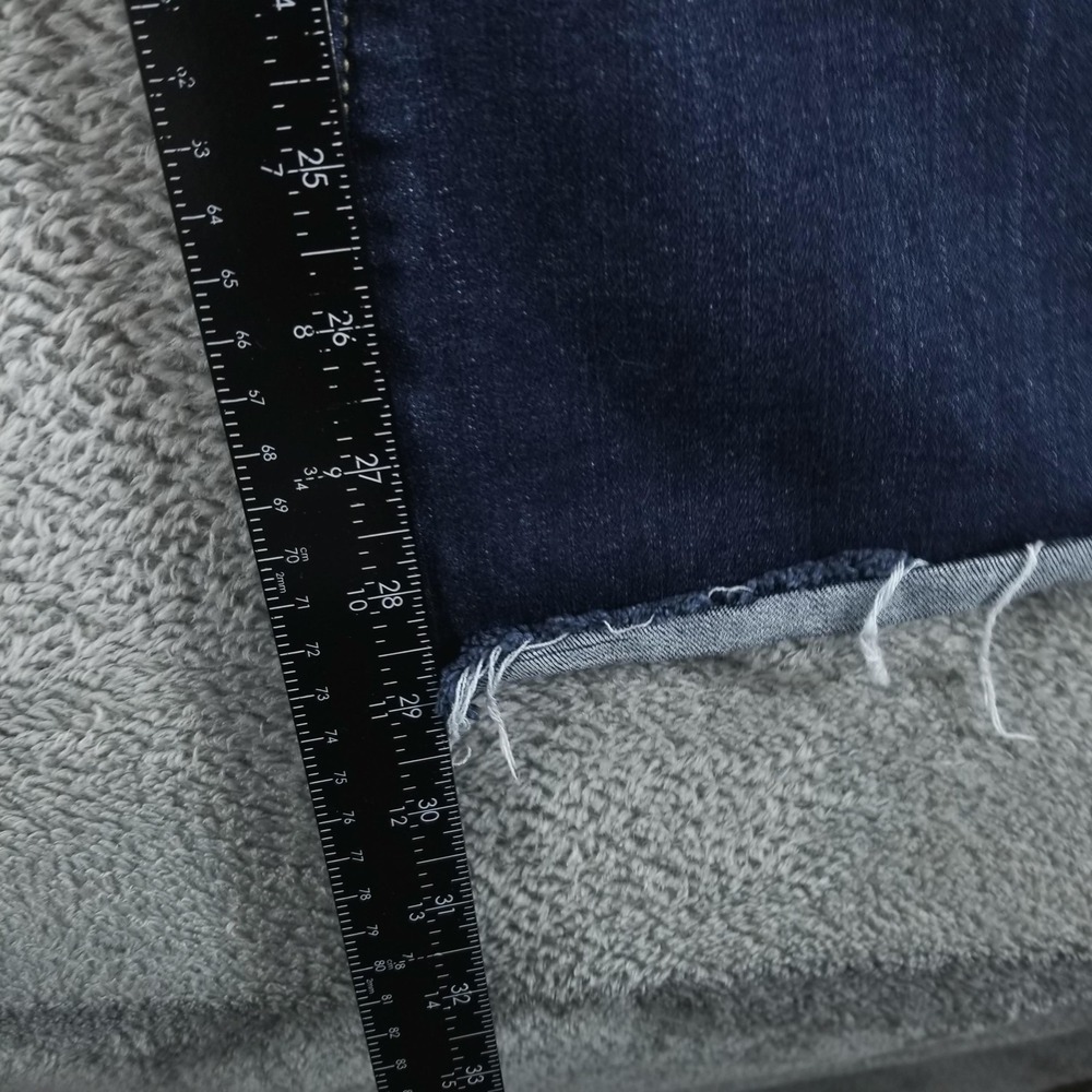 Judy Blue Jeans Womens 32 Blue Flare‎ Mid Rise Dark Wash Raw Hem Stretch - Picture 8 of 10